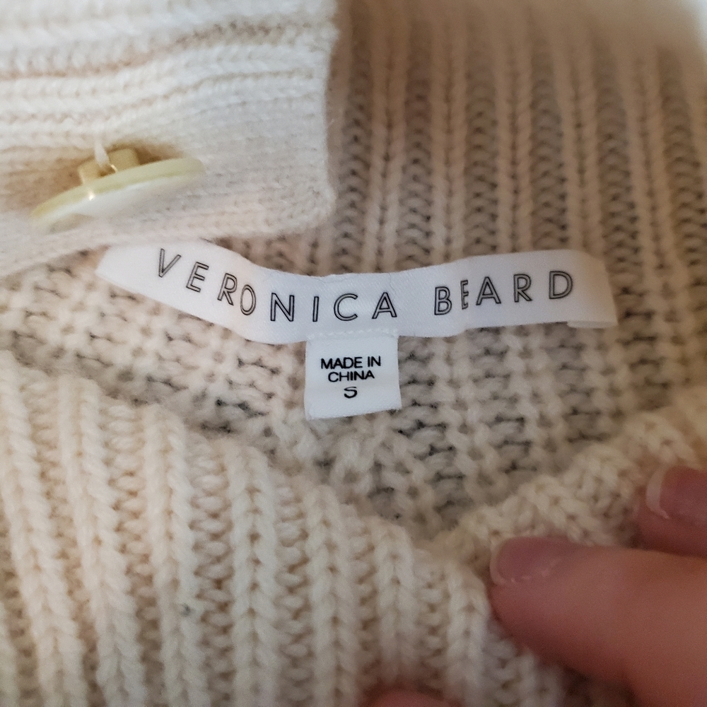 Veronica Beard Rama Sweater in Ivory Cashmere Wool - Picture 11 of 14